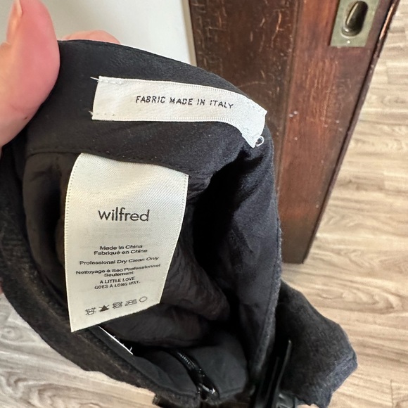 Cashmere Wool Wilfred Aritzia Grey Mini Skirt Babaton - Picture 6 of 9